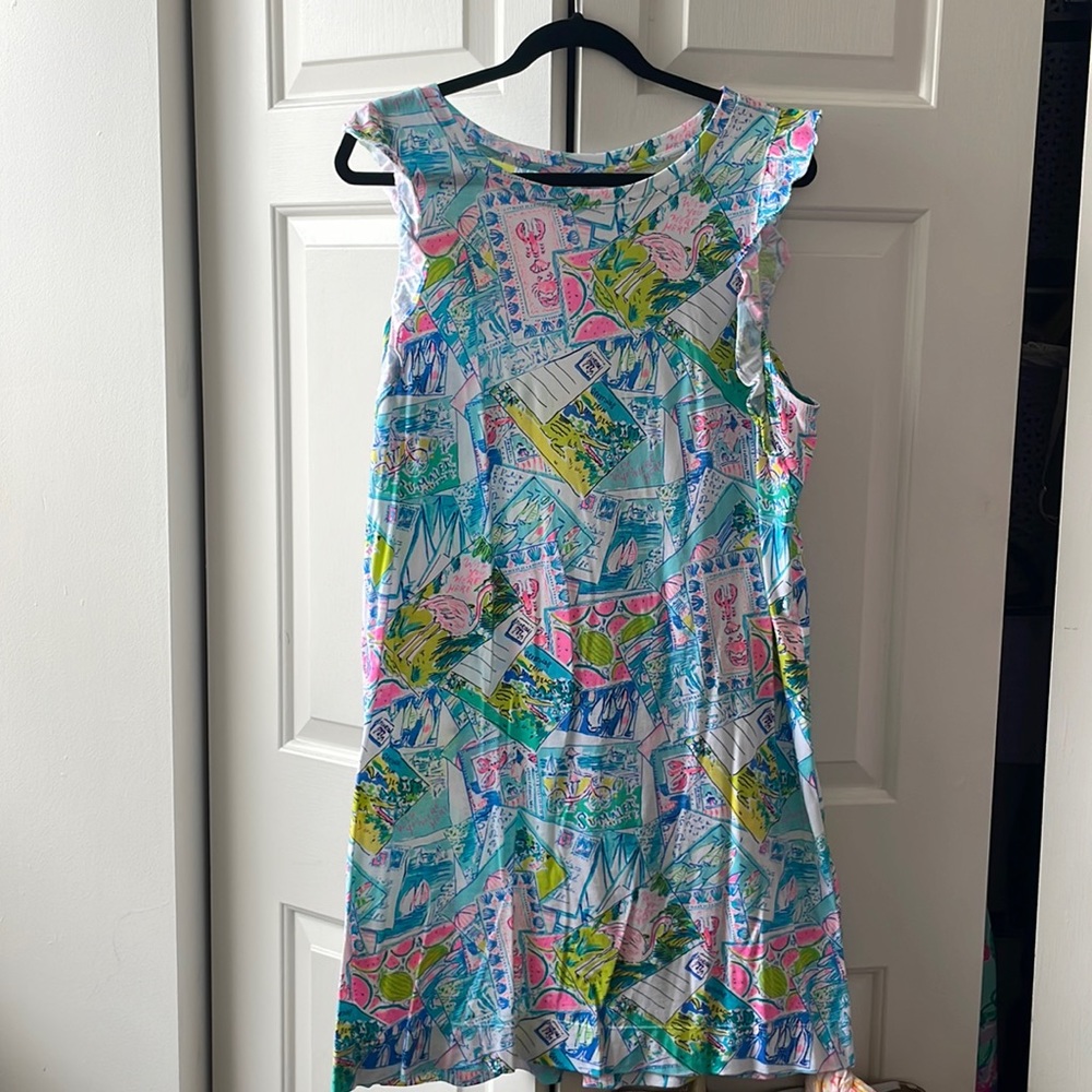 Lilly Pulitzer Laina Dress Multi Pop Up Wish You Were Here